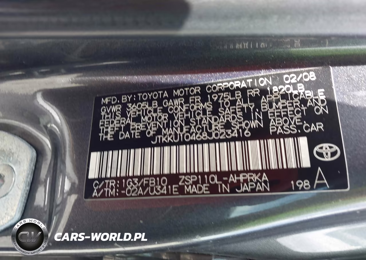 2008 Scion Xd VIN:JTKKU10468J023416 - 9