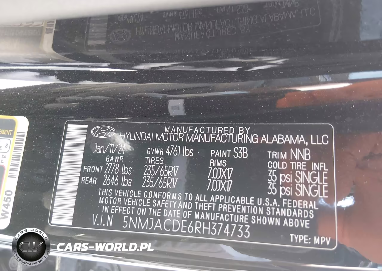 2024 Hyundai Tucson Se VIN:5NMJACDE6RH374733 - 9