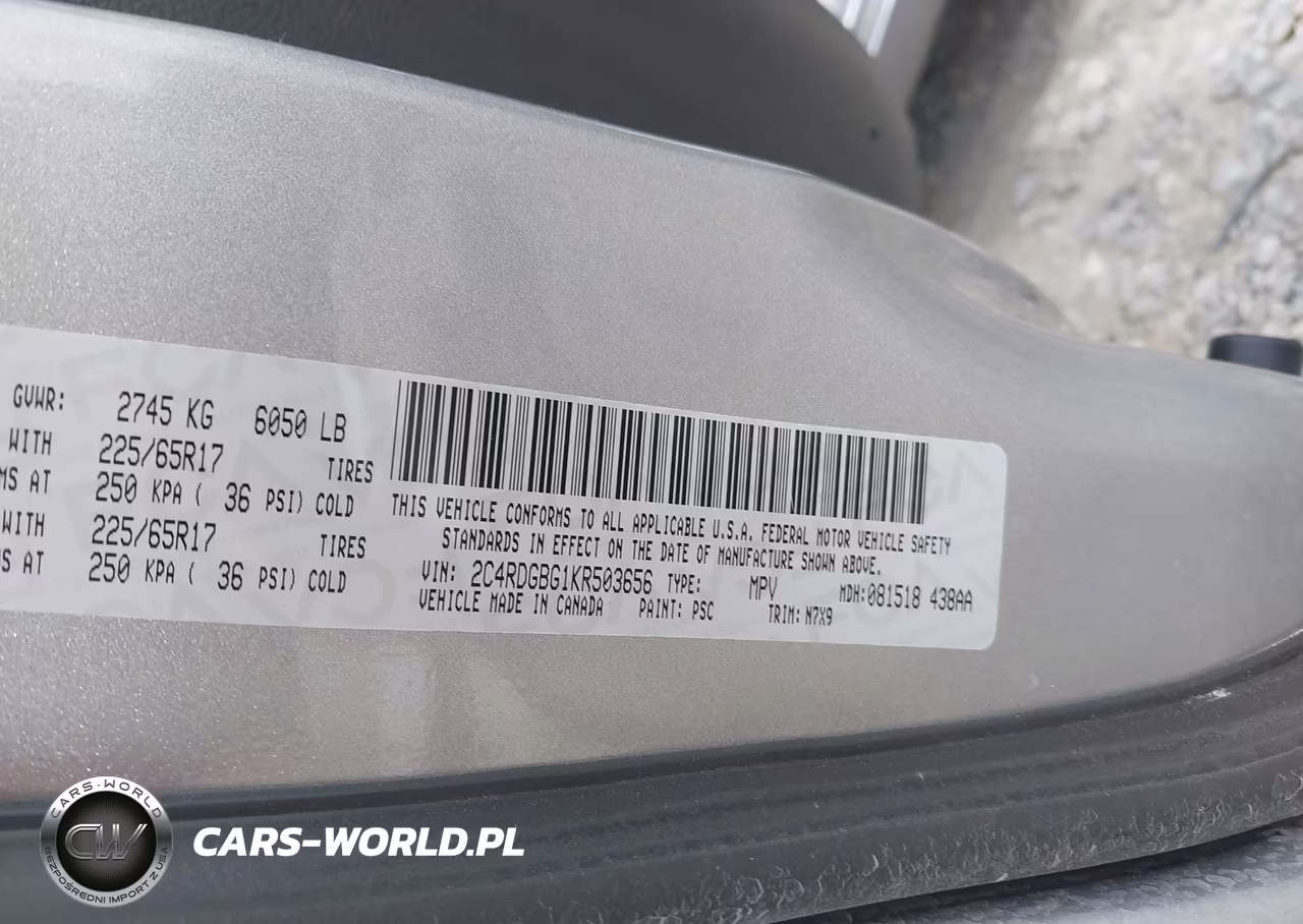 2019 Dodge Grand Caravan Se Plus VIN:2C4RDGBG1KR503656 - 9