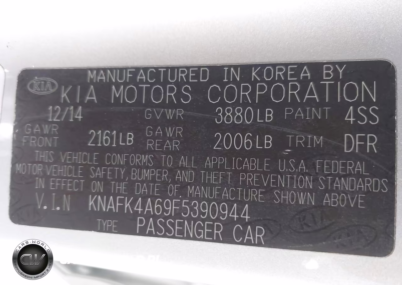 2015 Kia Forte Lx VIN:KNAFK4A69F5390944 - 9