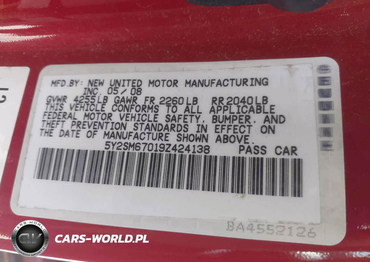 2009 Pontiac Vibe VIN:5Y2SM67019Z424138 - 9
