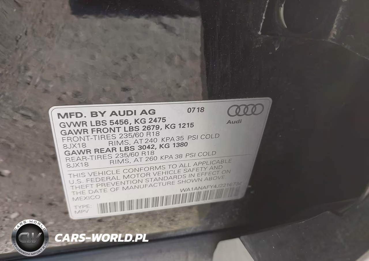 2018 Audi Q5 2.0T Premium-2.0T Tech Premium VIN:WA1ANAFY4J2216734 - 9