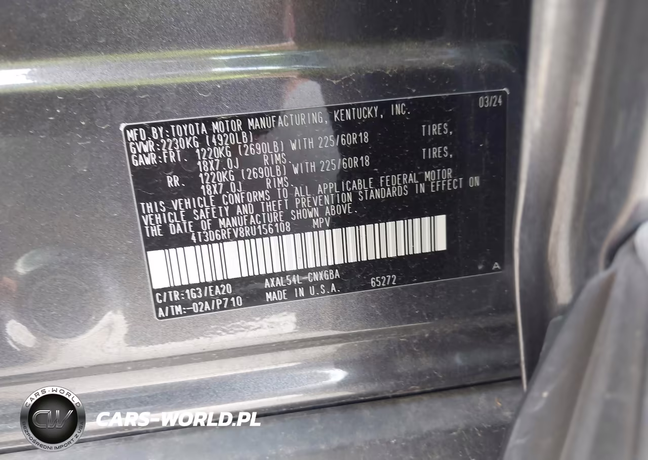 2024 Toyota Rav4 Hybrid Limited VIN:4T3D6RFV8RU156108 - 9