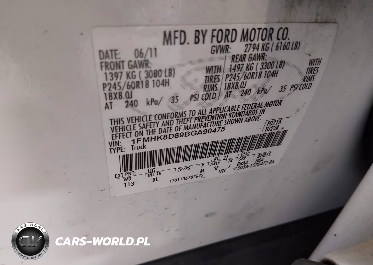 2011 Ford Explorer Xlt VIN:1FMHK8D89BGA90475 - 9