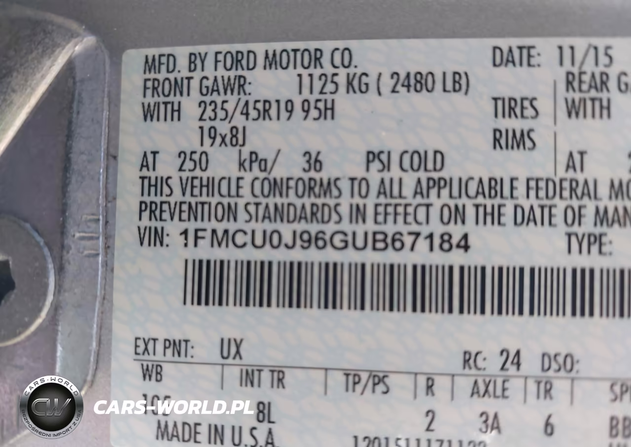 2016 Ford Escape Titanium VIN:1FMCU0J96GUB67184 - 9
