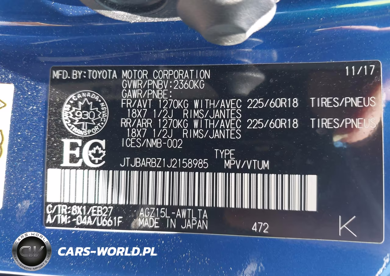 2018 Lexus Nx 300 VIN:JTJBARBZ1J2158985 - 9