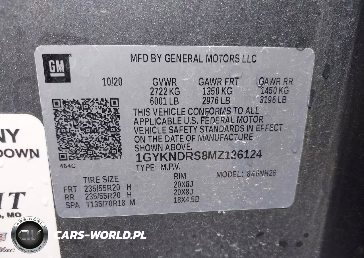 2021 Cadillac Xt5 Awd Premium Luxury VIN:1GYKNDRS8MZ126124 - 9