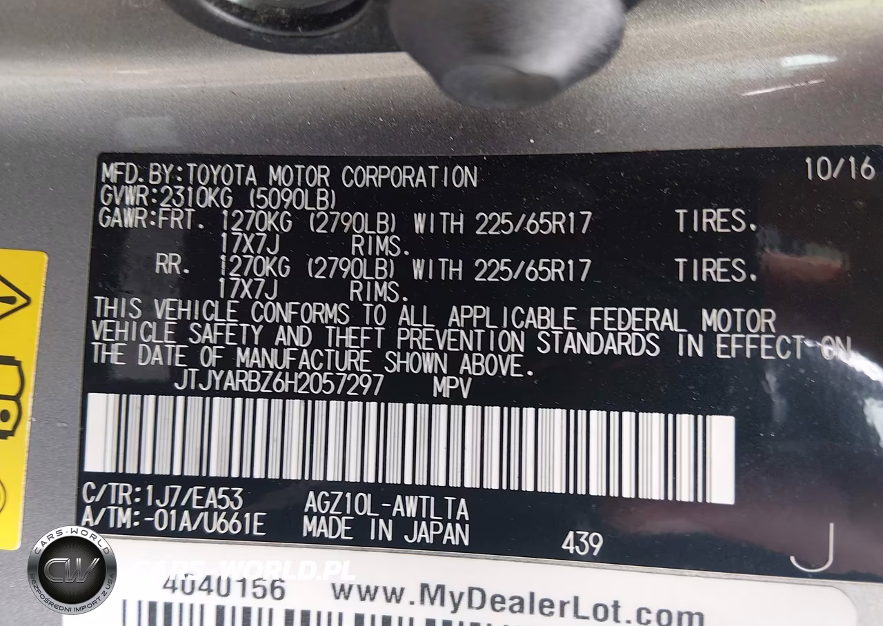 2017 Lexus Nx 200T VIN:JTJYARBZ6H2057297 - 9