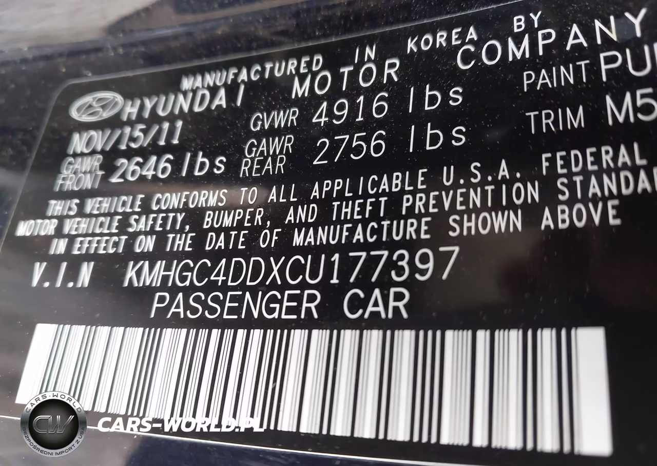 2012 Hyundai Genesis 3.8 VIN:KMHGC4DDXCU177397 - 9
