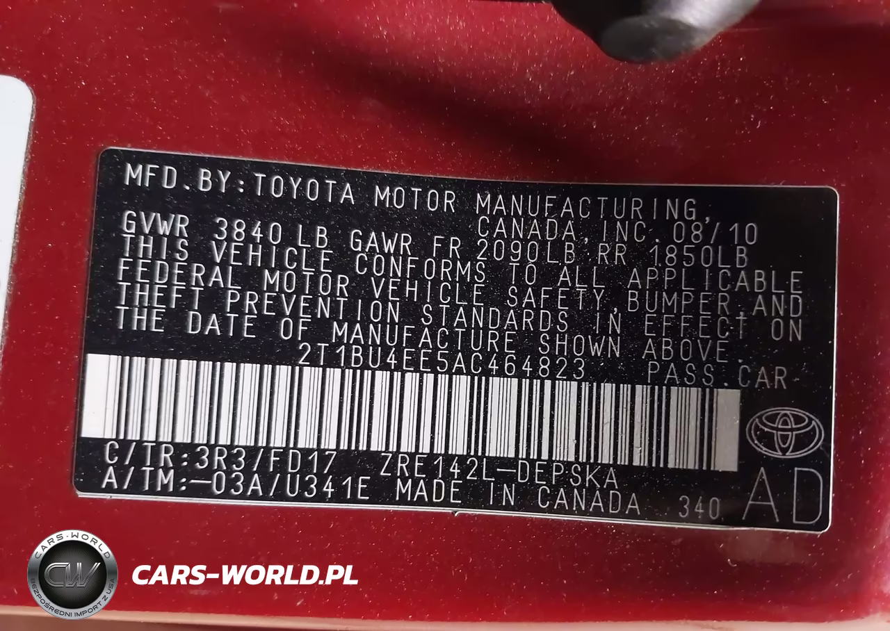 2010 Toyota Corolla S VIN:2T1BU4EE5AC464823 - 9