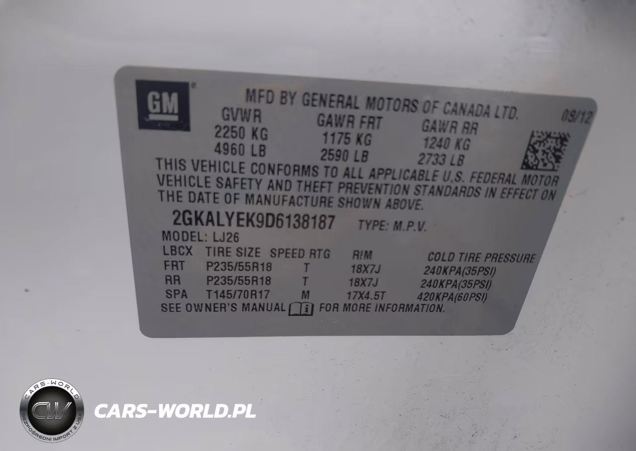 2013 GMC Terrain Denali VIN:2GKALYEK9D6138187 - 9