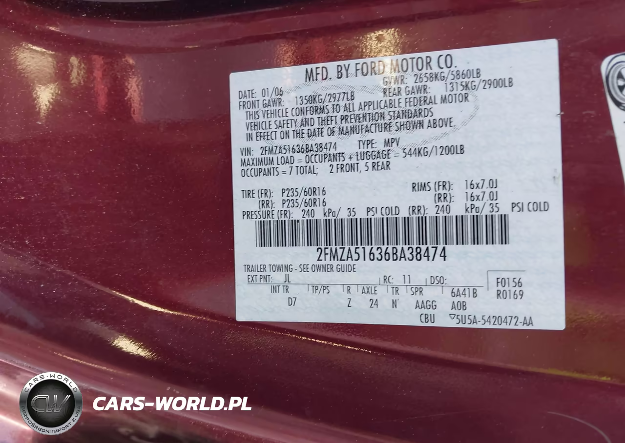 2006 Ford Freestar Se VIN:2FMZA51636BA38474 - 9