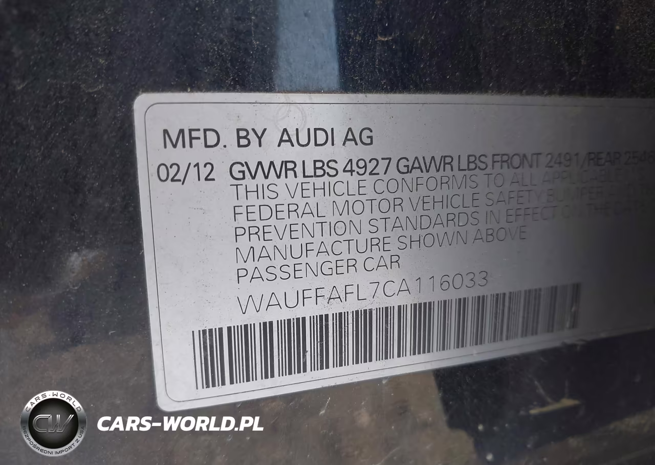 2012 Audi A4 2.0T Premium VIN:WAUFFAFL7CA116033 - 9