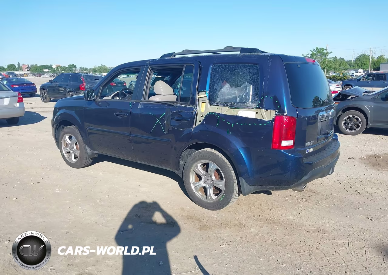 2013 Honda Pilot Ex-L VIN:5FNYF4H58DB086495 - 3