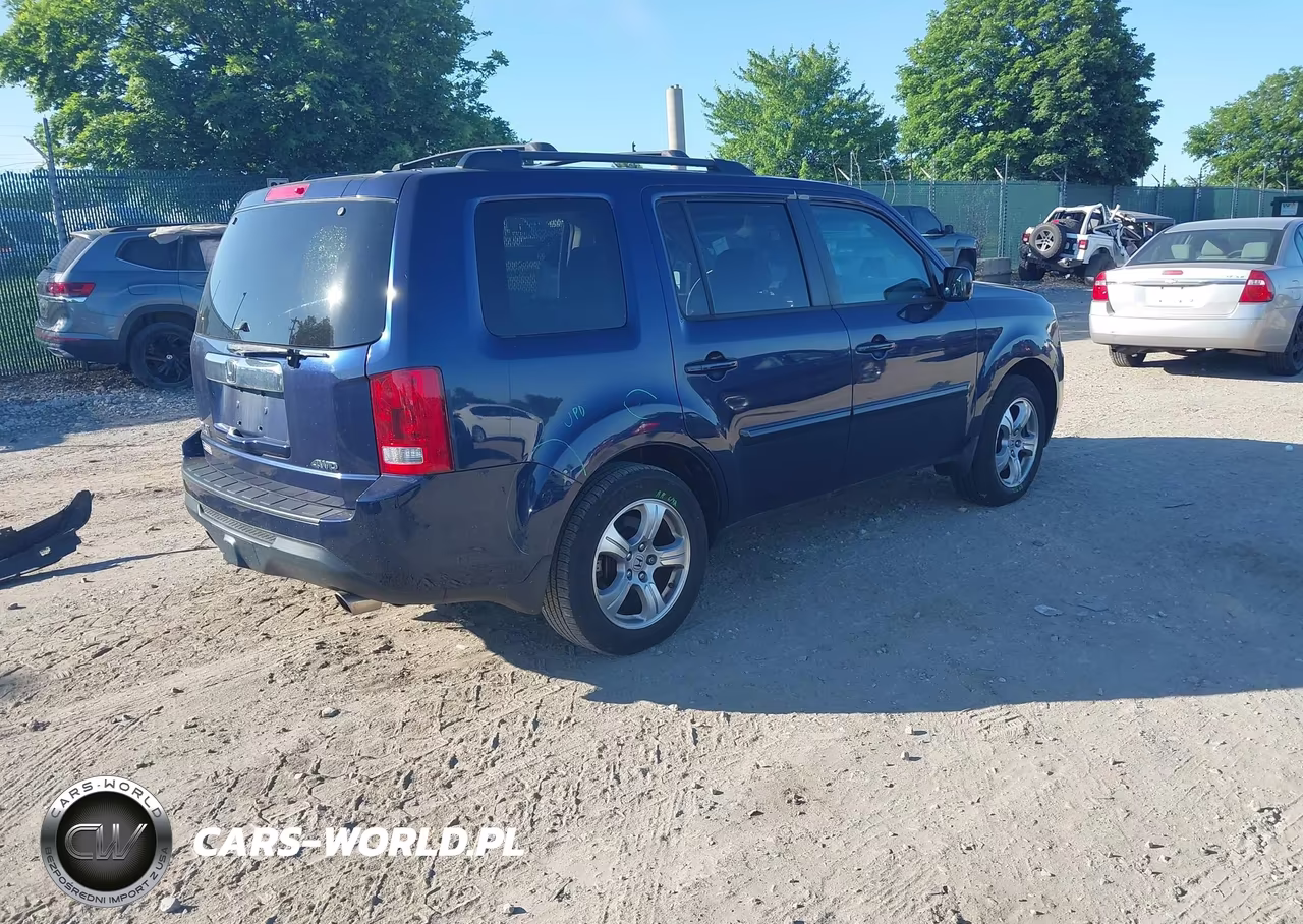 2013 Honda Pilot Ex-L VIN:5FNYF4H58DB086495 - 4