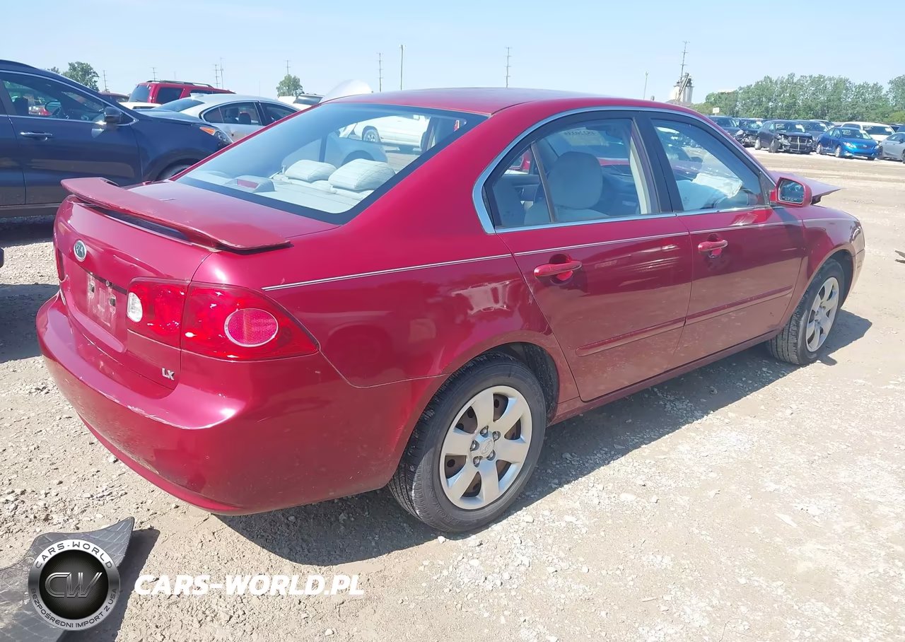 2008 Kia Optima Lx VIN:KNAGE123185210728 - 4