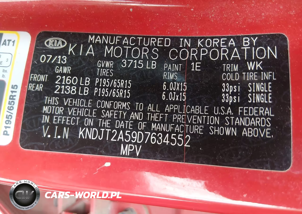 2013 Kia Soul VIN:KNDJT2A59D7634552 - 9