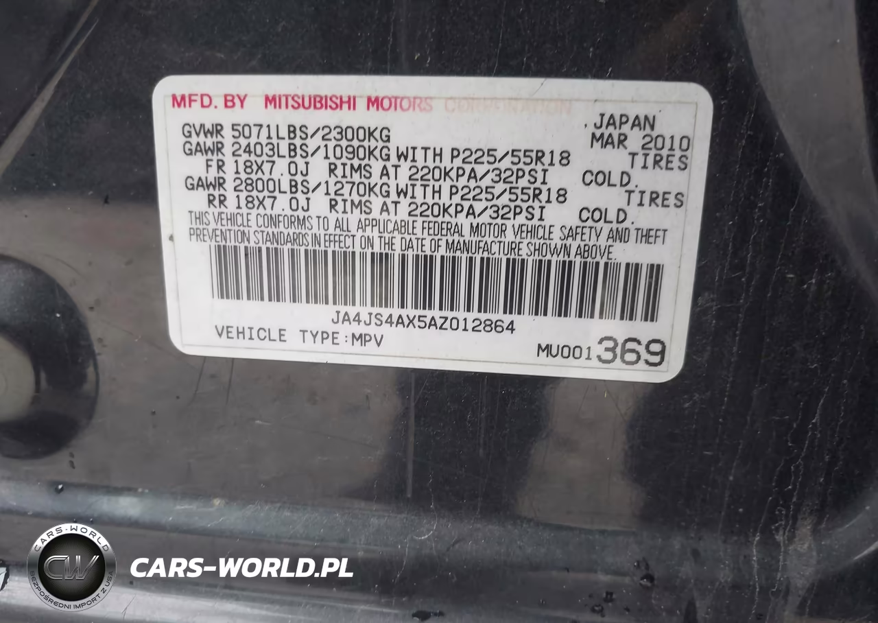 2010 Mitsubishi Outlander Xls VIN:JA4JS4AX5AZ012864 - 9