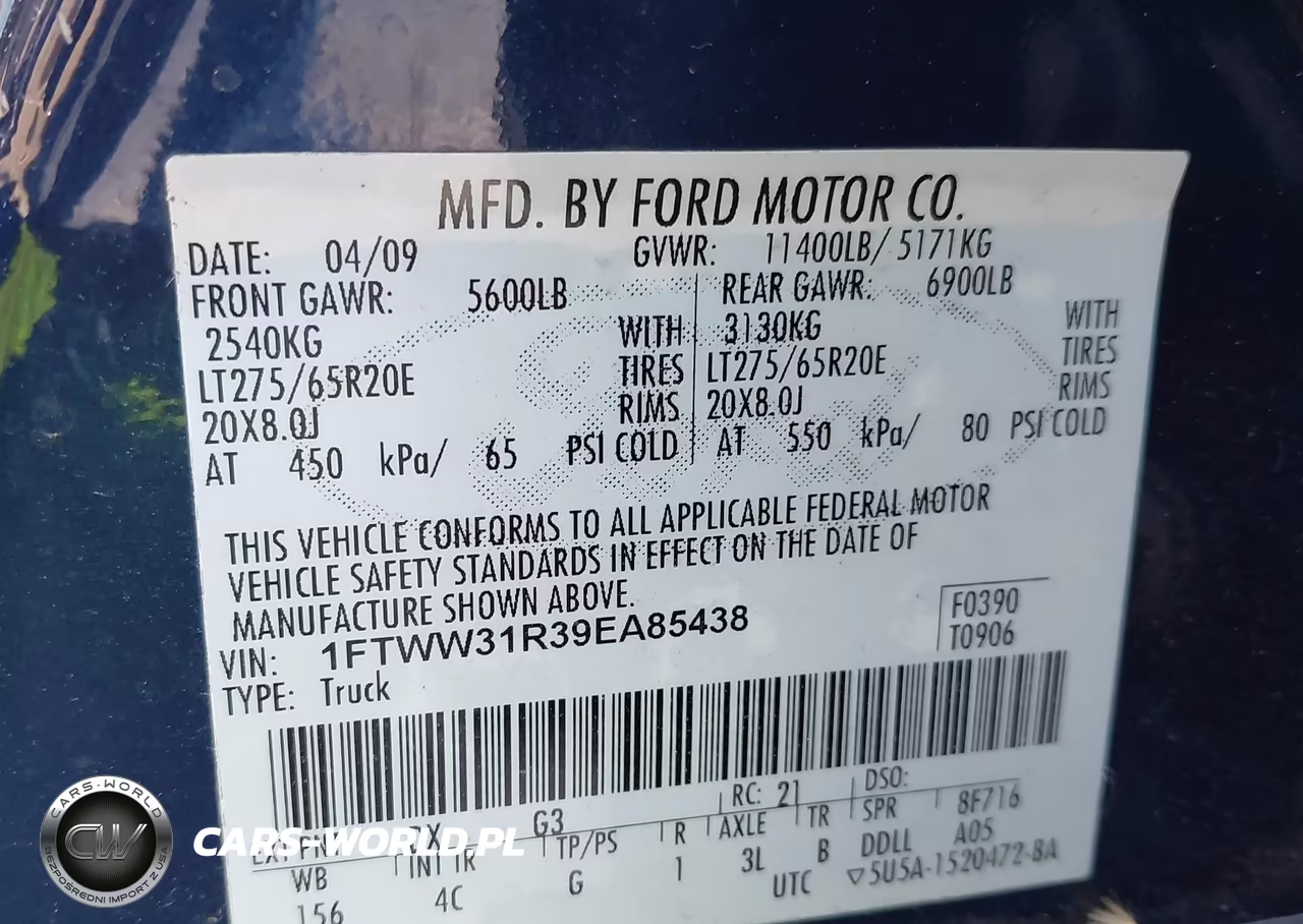 2009 Ford F-350 Fx4-Harley-Davidson-King Ranch-Lariat-Xl-Xlt VIN:1FTWW31R39EA85438 - 8