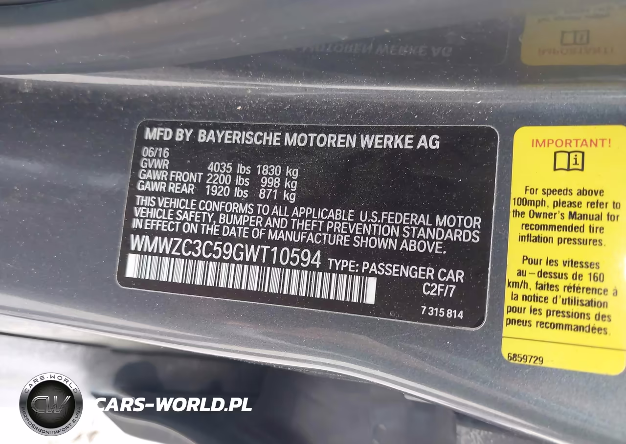 2016 Mini Countryman Cooper S VIN:WMWZC3C59GWT10594 - 9