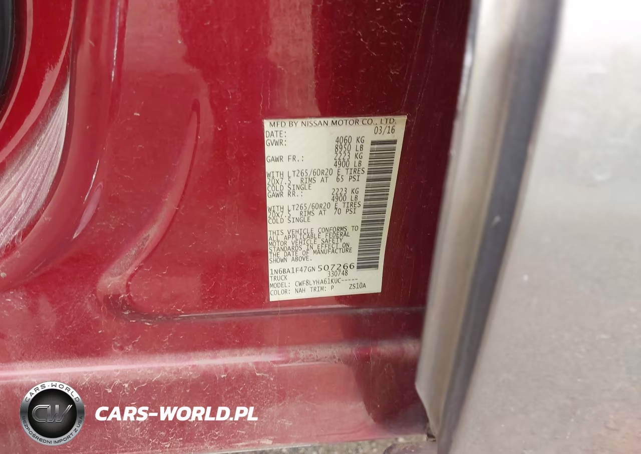 2016 Nissan Titan Xd Platinum Reserve Diesel VIN:1N6BA1F47GN507266 - 9