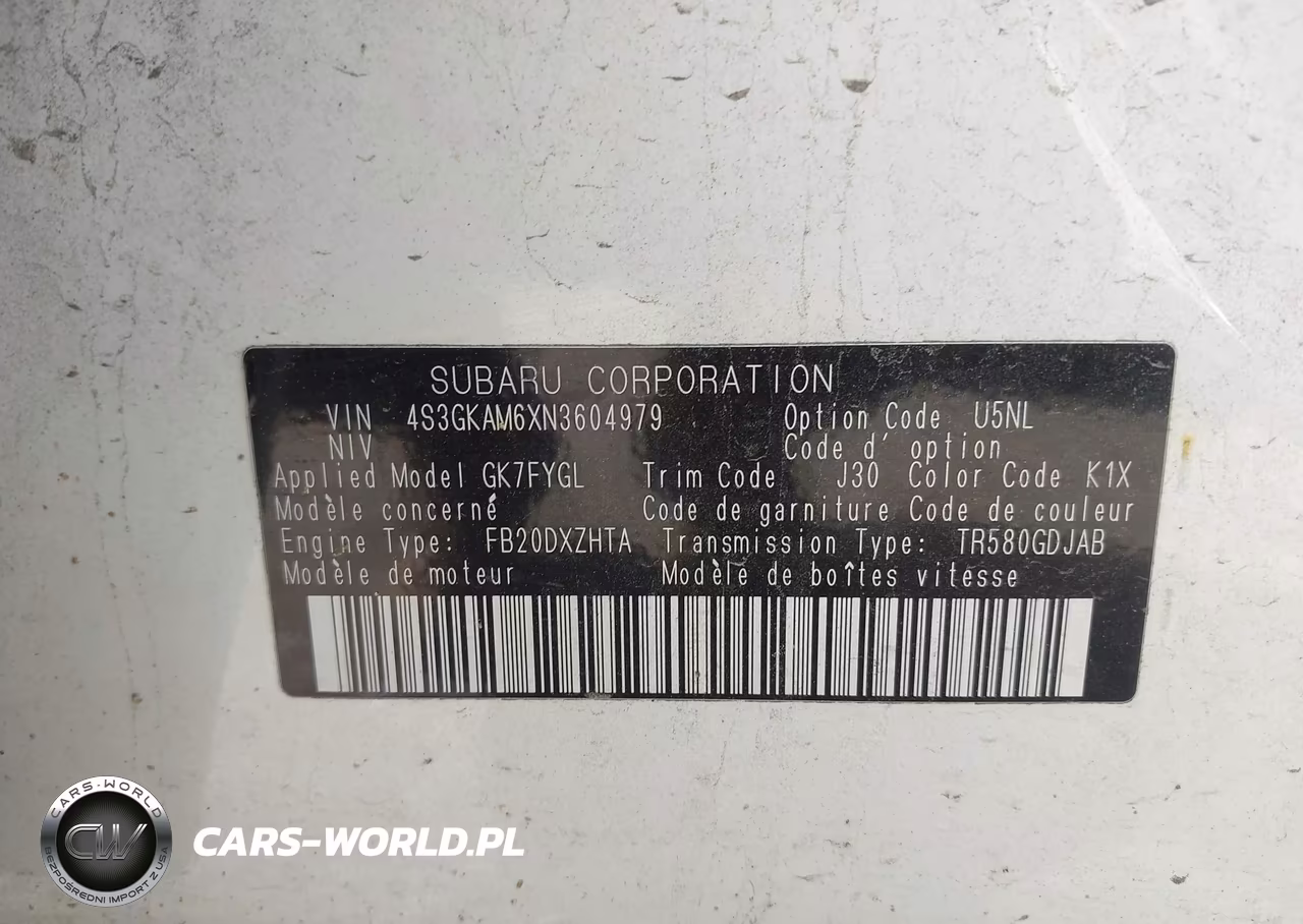 2022 Subaru Impreza Sport VIN:4S3GKAM6XN3604979 - 9