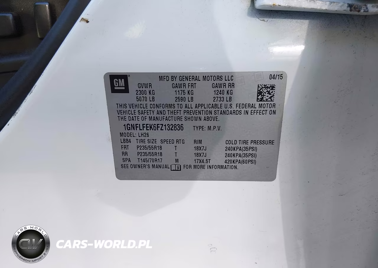 2015 Chevrolet Equinox 1Lt VIN:1GNFLFEK6FZ132836 - 9