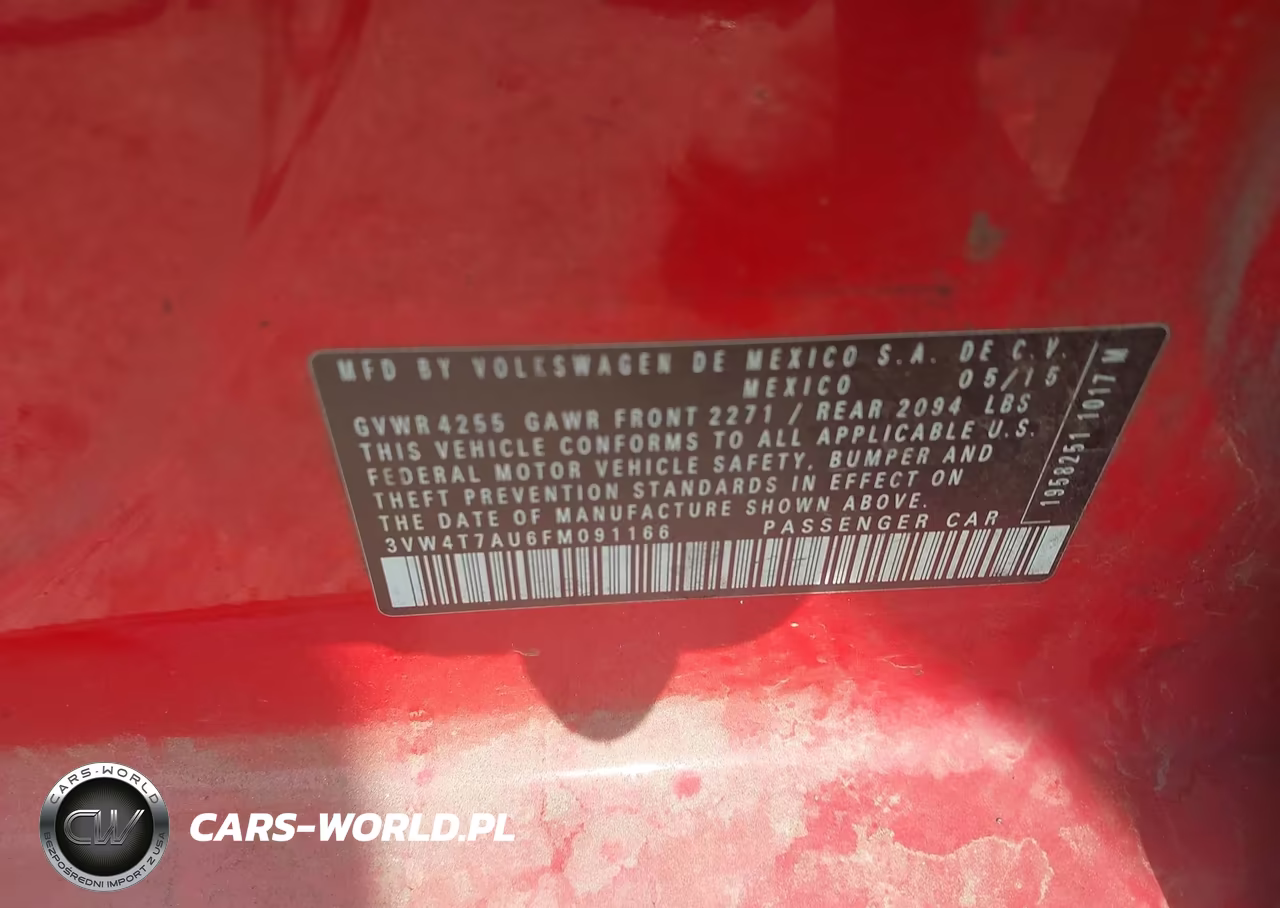 2015 Volkswagen Golf Gti 2.0T S 4-Door VIN:3VW4T7AU6FM091166 - 9