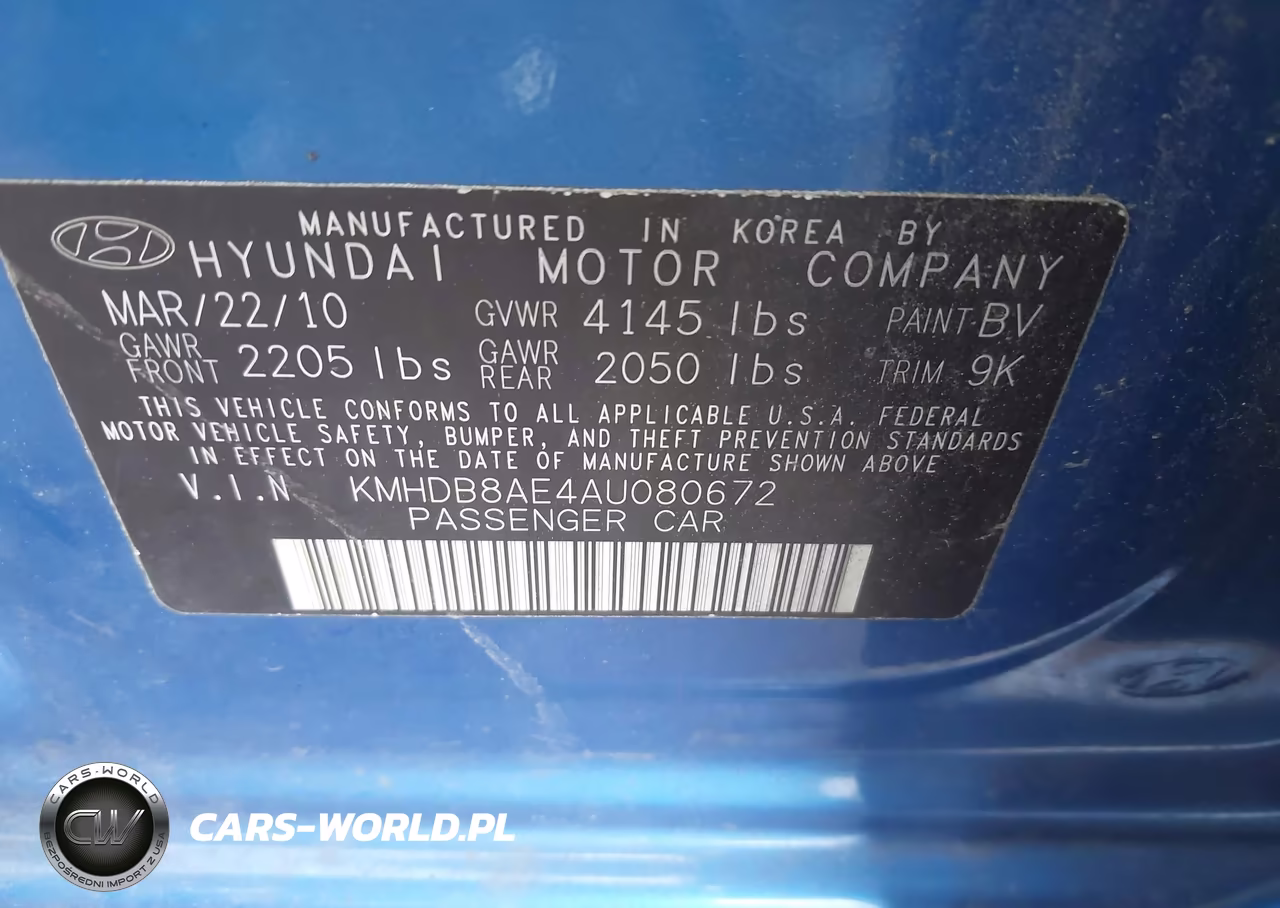 2010 Hyundai Elantra Touring Gls VIN:KMHDB8AE4AU080672 - 9