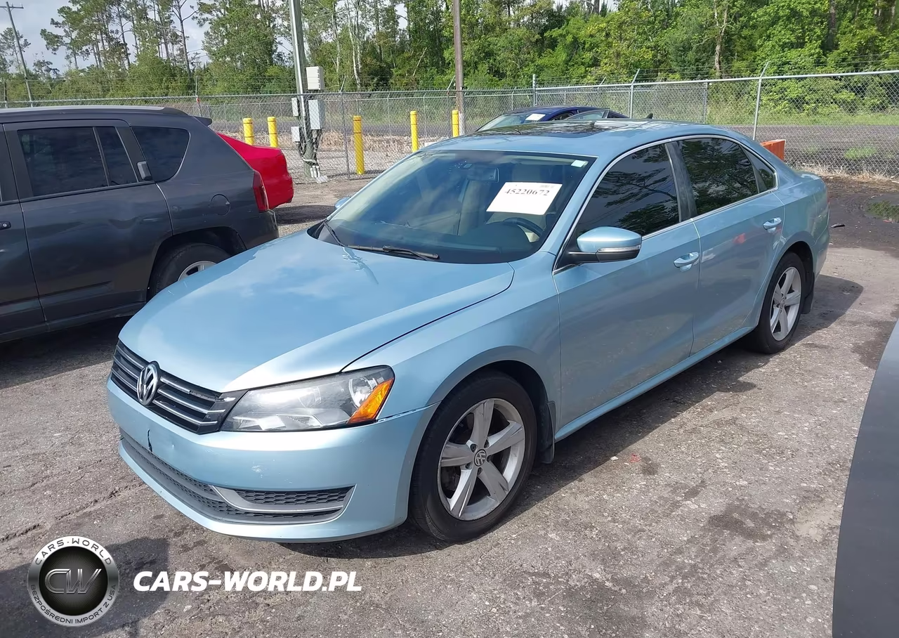 2013 Volkswagen Passat 2.5L Se VIN:1VWBH7A32DC079031 - 2