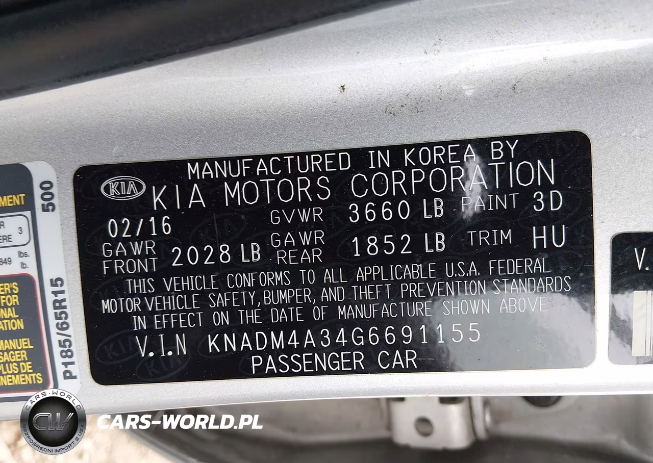 2016 Kia Rio Lx VIN:KNADM4A34G6691155 - 9