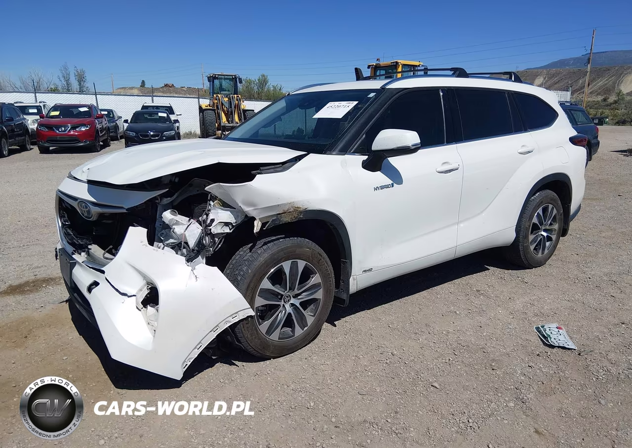 2021 Toyota Highlander Hybrid Xle VIN:5TDHBRCH4MS521907 - 2
