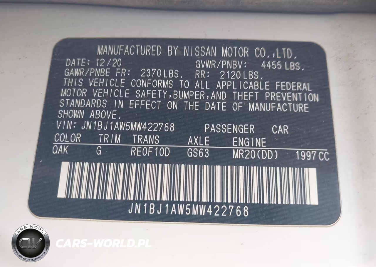 2021 Nissan Rogue Sport S Awd Xtronic Cvt VIN:JN1BJ1AW5MW422768 - 9