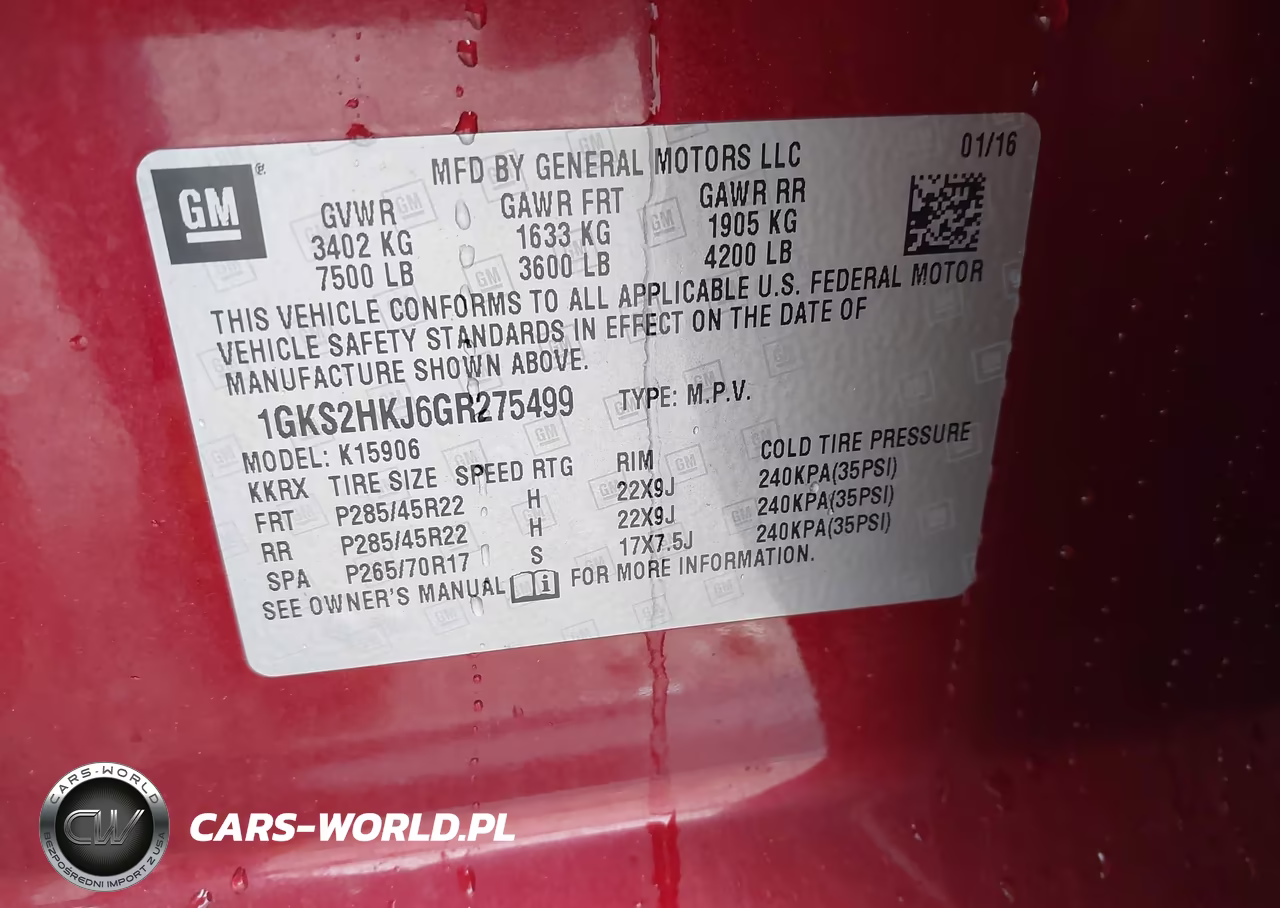 2016 GMC Yukon Xl Denali VIN:1GKS2HKJ6GR275499 - 9