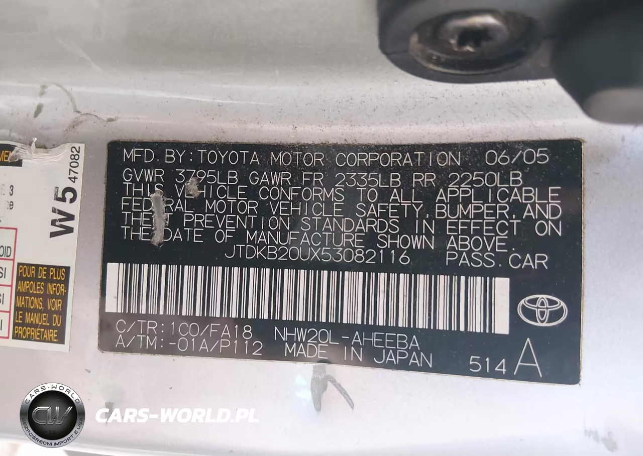 2005 Toyota Prius VIN:JTDKB20UX53082116 - 9