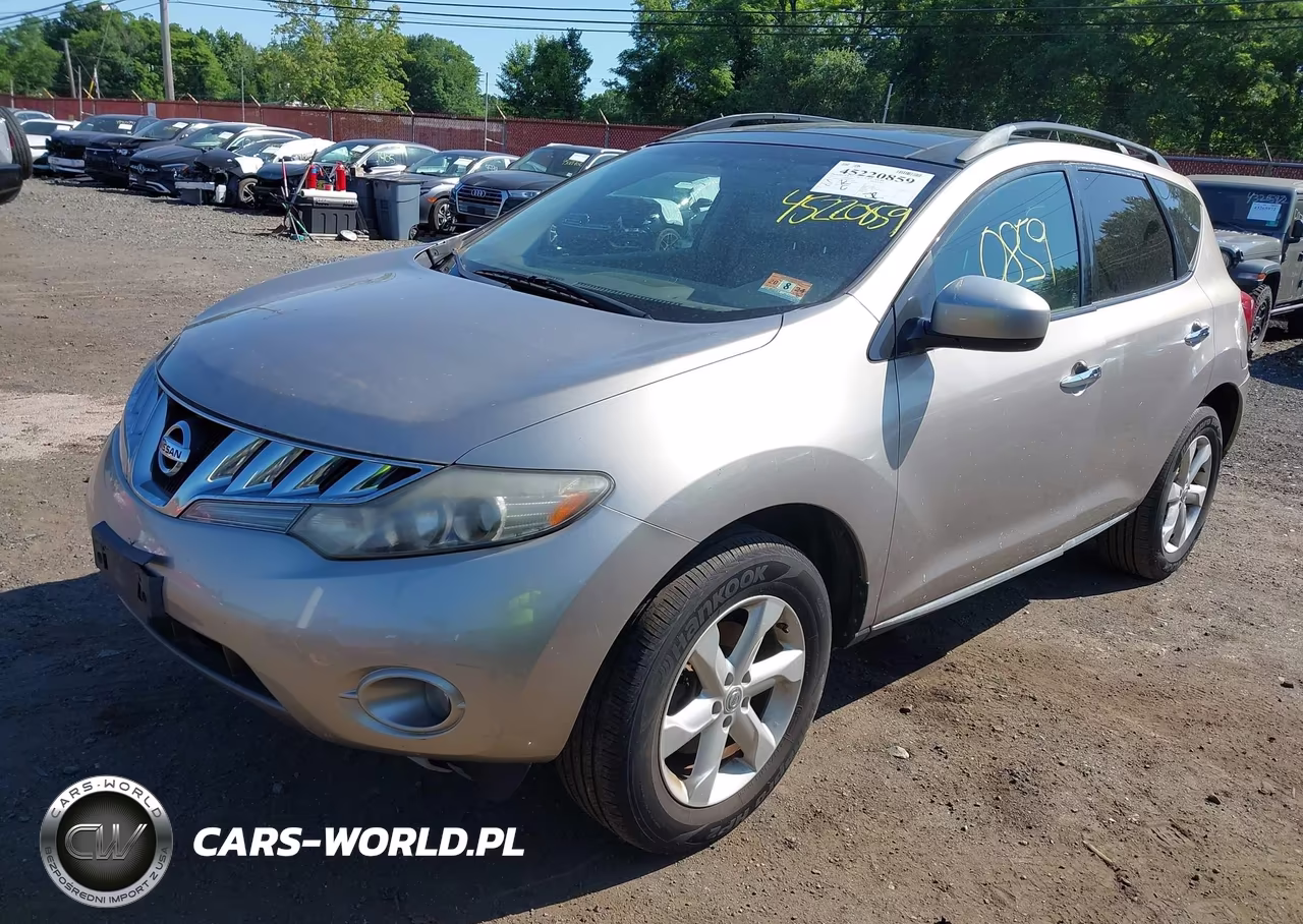2010 Nissan Murano Sl VIN:JN8AZ1MW3AW111854 - 2