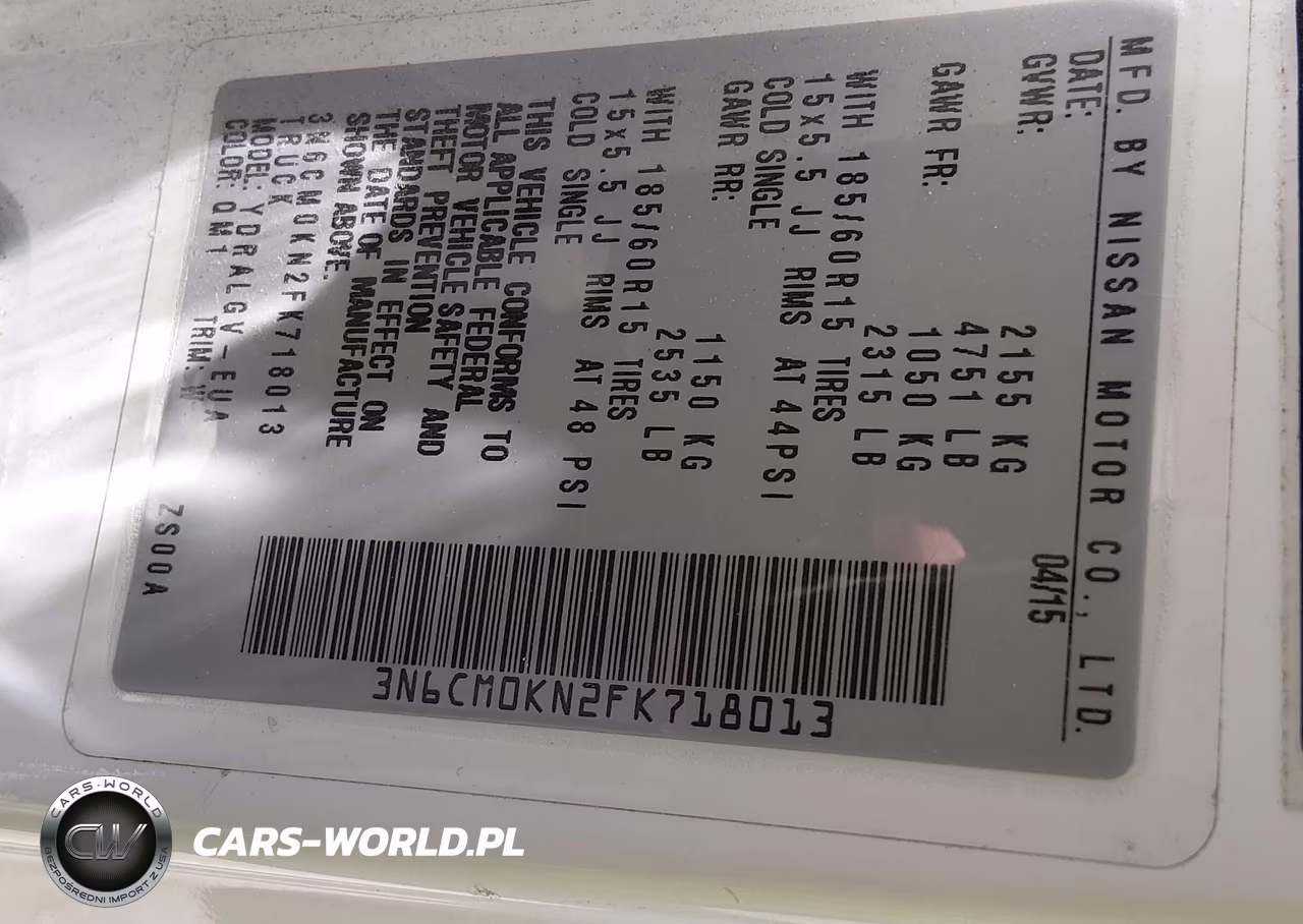 2015 Nissan Nv200 Sv VIN:3N6CM0KN2FK718013 - 9