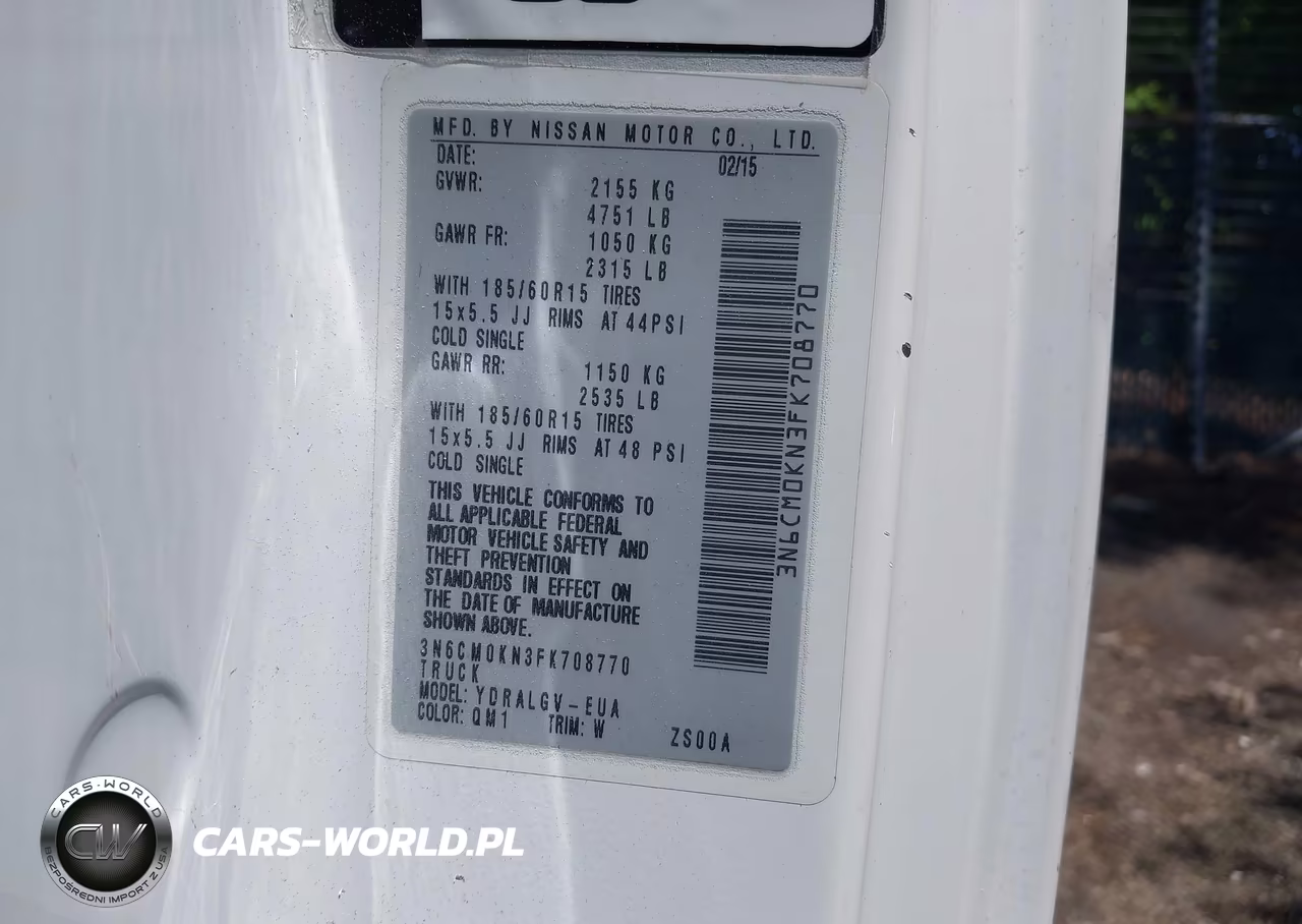 2015 Nissan Nv200 Sv VIN:3N6CM0KN3FK708770 - 9