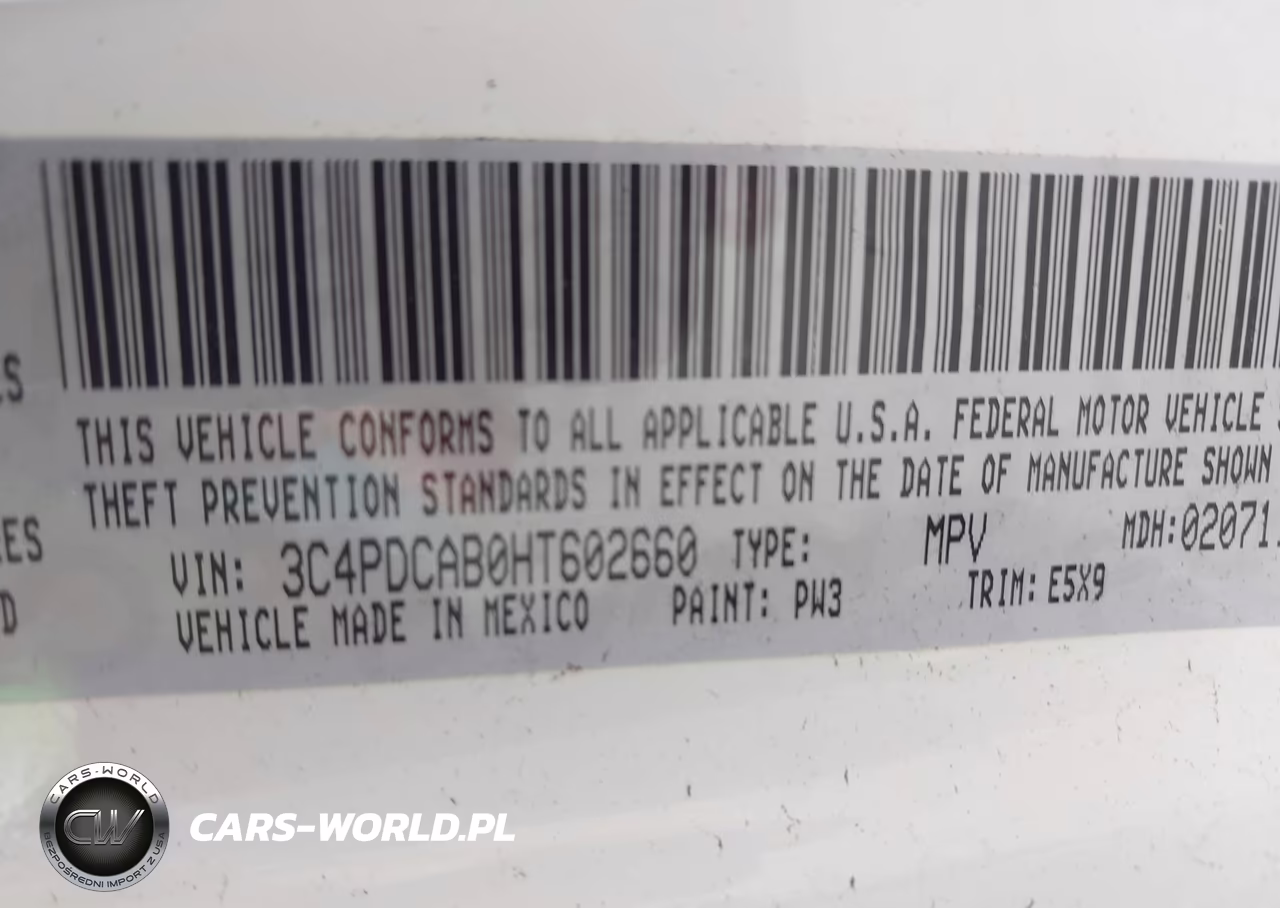 2017 Dodge Journey Se VIN:3C4PDCAB0HT602660 - 9