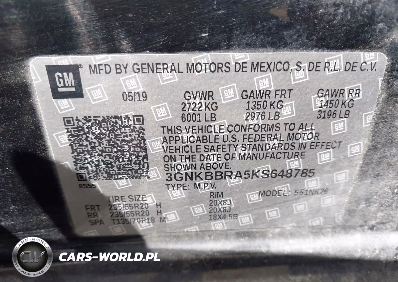 2019 Chevrolet Blazer VIN:3GNKBBRA5KS648785 - 9
