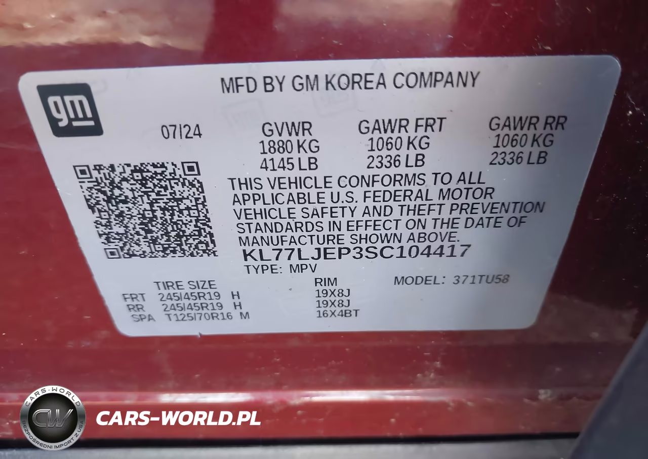 2025 Chevrolet Trax Fwd 2Rs VIN:KL77LJEP3SC104417 - 9
