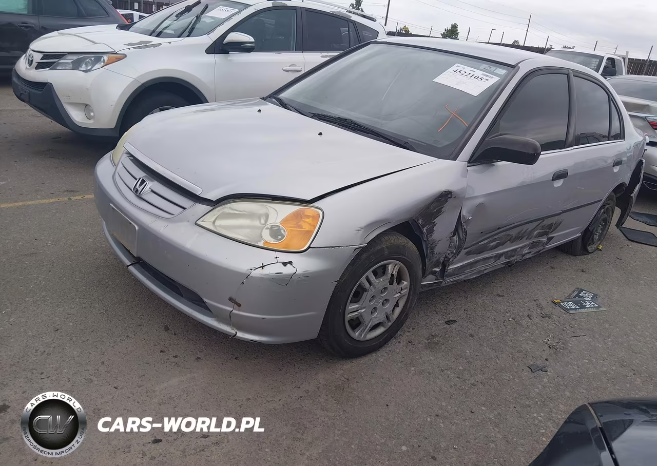 2002 Honda Civic Dx VIN:1HGES16122L007234 - 2