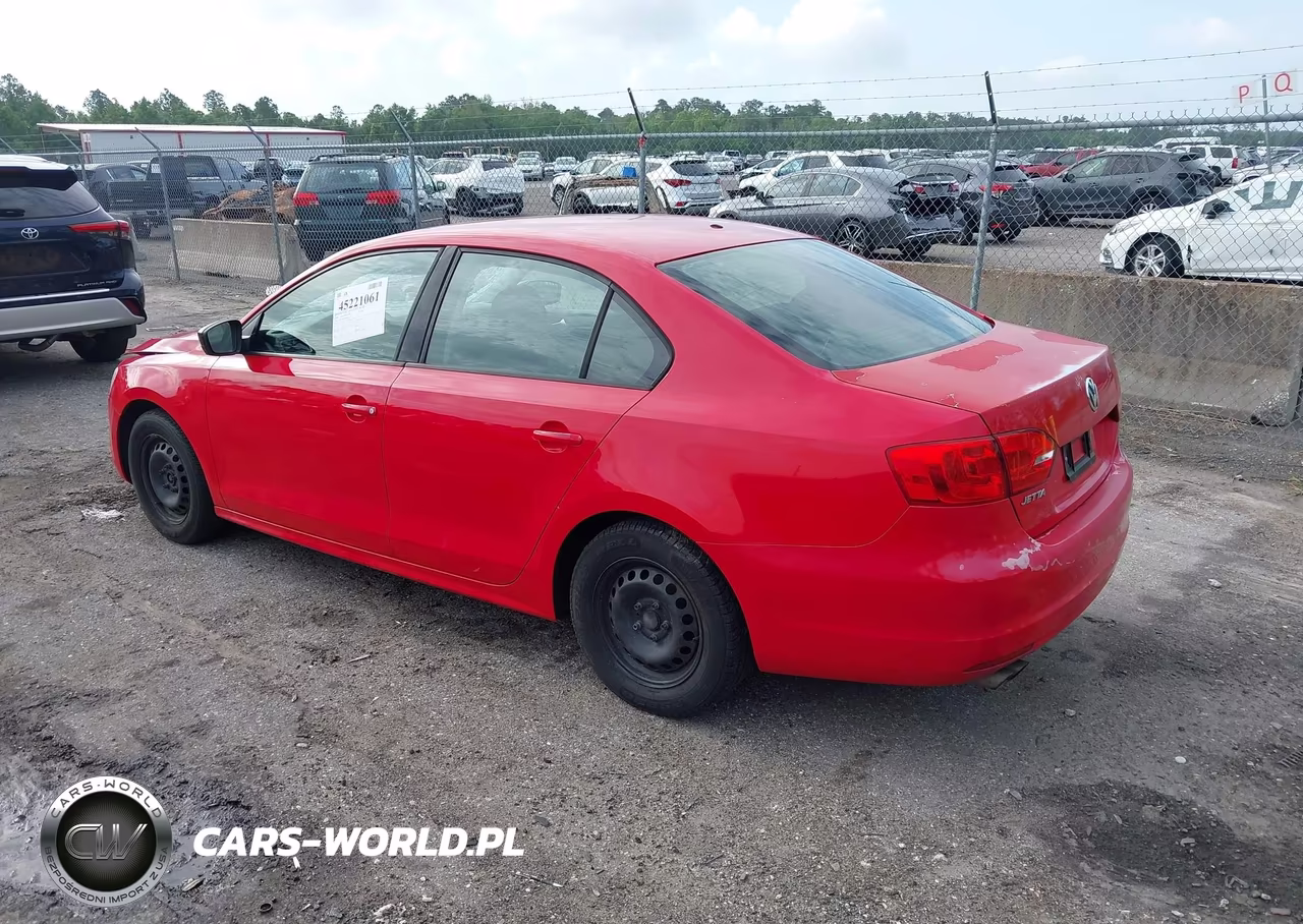 2014 Volkswagen Jetta 2.0L S VIN:3VW2K7AJ0EM296657 - 3