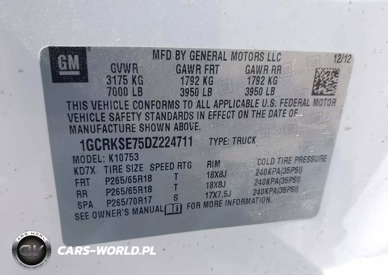 2013 Chevrolet Silverado 1500 Lt VIN:1GCRKSE75DZ224711 - 9