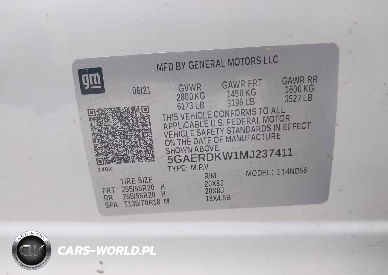 2021 Buick Enclave Fwd Avenir VIN:5GAERDKW1MJ237411 - 9
