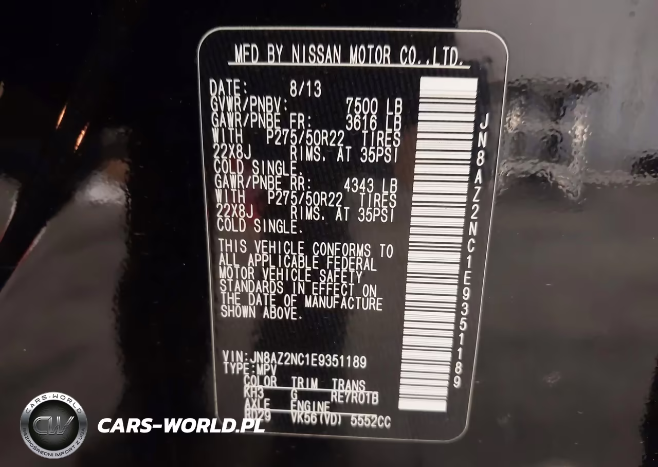 2014 Infiniti Qx80 VIN:JN8AZ2NC1E9351189 - 9