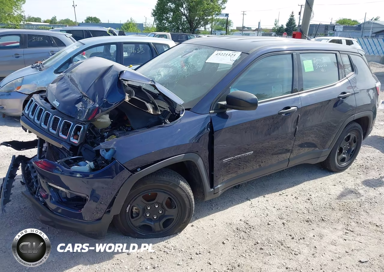2019 Jeep Compass Sport Fwd VIN:3C4NJCABXKT615908 - 2