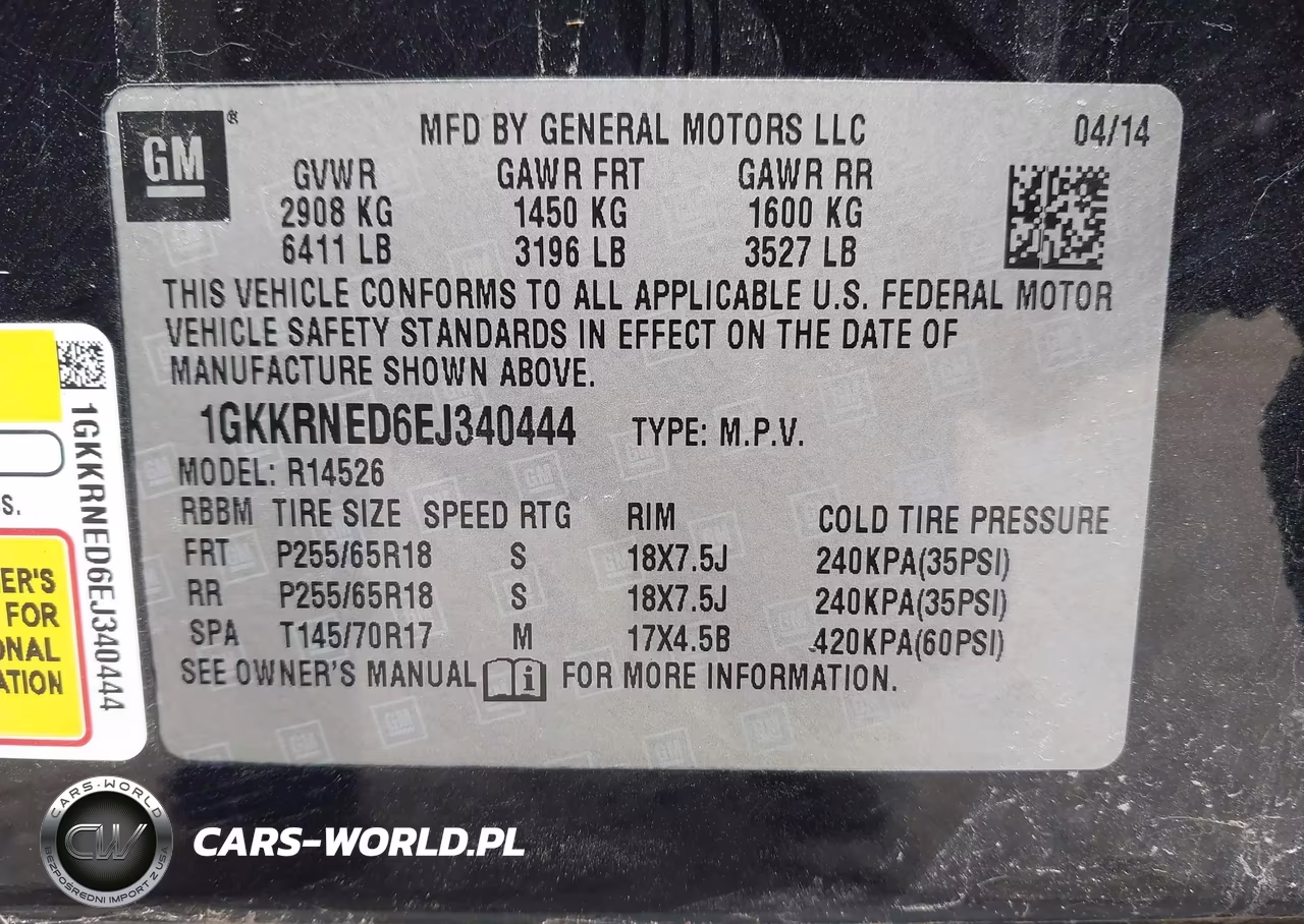 2014 GMC Acadia Sle VIN:1GKKRNED6EJ340444 - 9