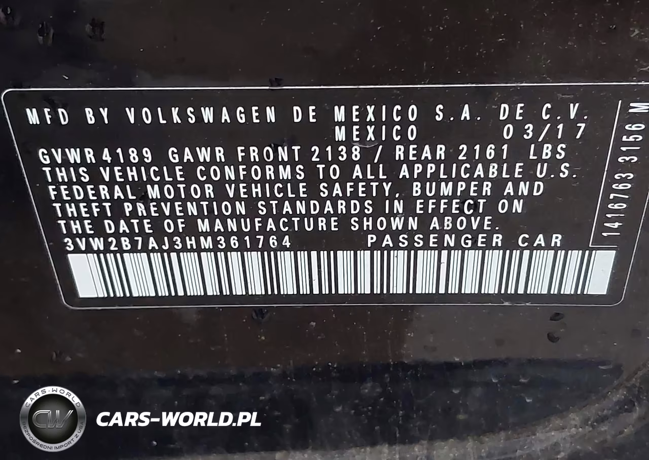 2017 Volkswagen Jetta 1.4T S VIN:3VW2B7AJ3HM361764 - 9