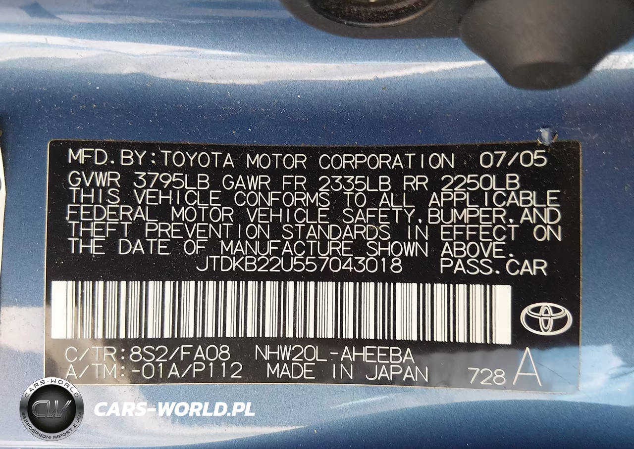 2005 Toyota Prius VIN:JTDKB22U557043018 - 9